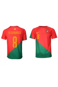 Portugal Bruno Fernandes #8 Fotballdrakt Hjemme Klær VM 2022 Korte ermer